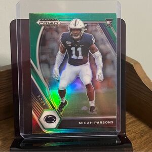 🏈  Micah Parson 2021 Panini Green Prizm Draft Picks NFL Football Card #136